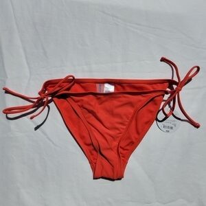 DECREE Red Side Tie Bikini Bottom